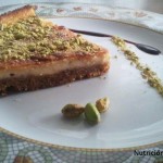 Tarta de queso de cabra y pistachos